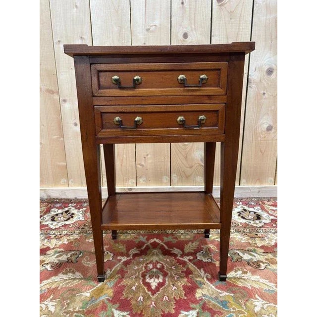 Traditional Bedside Table in Solid Wood For Sale - Image 3 of 10