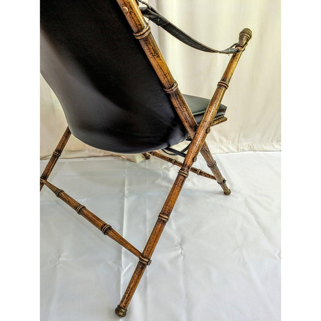 1950s Fratelli Boffi Attributed Campaign Chair For Sale In Portland, OR - Image 6 of 8