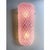 Early 21st Century Set of 2 Pink “Graniglia” Rhombus Murano Glass Wall Sconces by SimoEng For Sale - Image 5 of 7