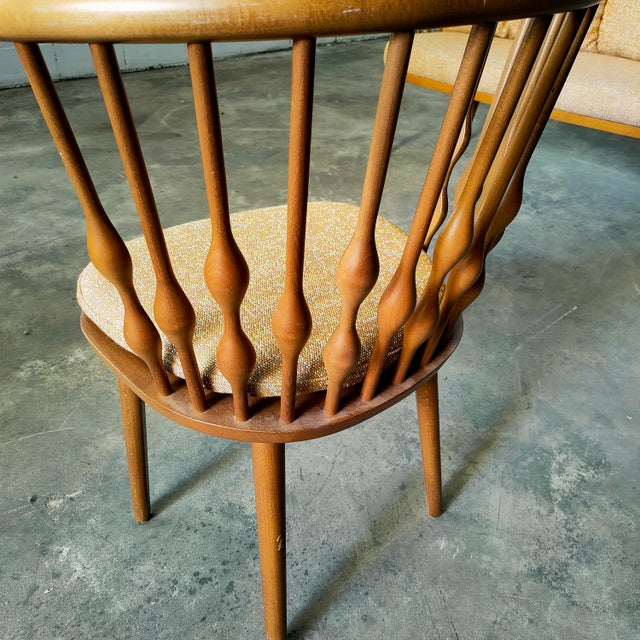 Textile Set of Nub Bench Sofa and Chair by Patricia Urquiola for Andreu World, 1990, Set of 2 For Sale - Image 7 of 9