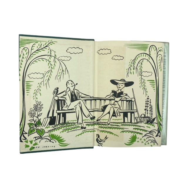 Mid-Century Modern The Reluctant Gardener by Ethelind Fearon 1954 Hardcover Book For Sale - Image 3 of 12