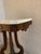 Victorian Early 1900s Antique Eastlake Carved Walnut Marble Top Table For Sale - Image 3 of 3