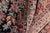 Textile Shabby Chic Abusson Pak-Persian Black/Red Wool Rug - 9'2'' X 12'0'' For Sale - Image 7 of 8