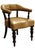 19th Century Cream Leather Buttonback Open Frame Armchair For Sale - Image 10 of 10