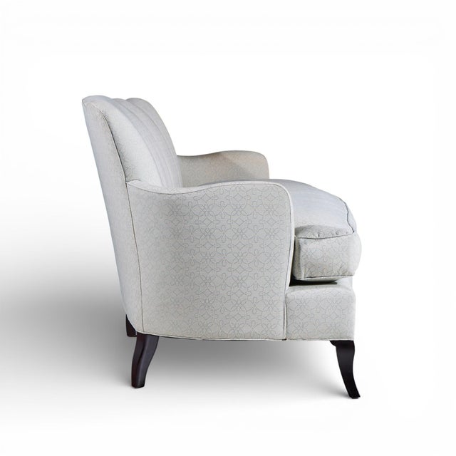 Gray Baker Scalloped Back Sofa For Sale - Image 8 of 10