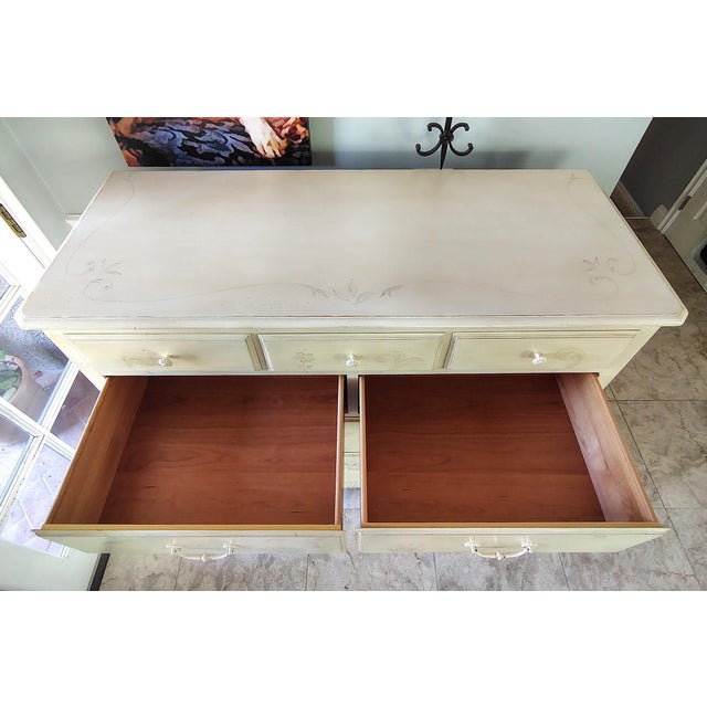 2000 - 2009 Hand Decorated Tall Chest by Ethan Allen For Sale - Image 5 of 13