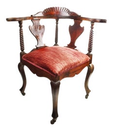 corner chairs crafts arts chairish