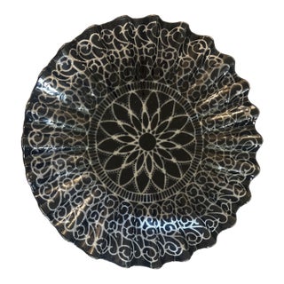 1960s Signed Sydenstricker 12” Glass Platter For Sale