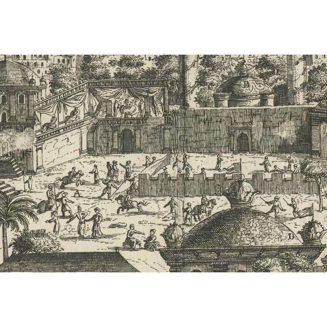 J.C. Haffner, Panoramic View of Isfahan, 1690, Paper For Sale - Image 4 of 8