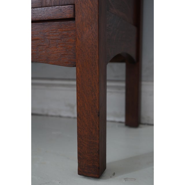 Stickley Mission Oak Arts & Crafts Antique Bookcase For Sale - Image 10 of 11
