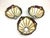 1990s Set of Three (3) Tiffany Style Slag Glass Lamp Shades Multicolor For Sale - Image 4 of 5