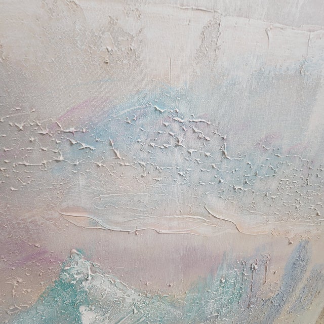 Vintage Lee Reynolds Textured Abstract Landscape Diptych – Pair Large 30x40 Canvases For Sale - Image 11 of 14