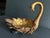 Vintage Late 20th Century Gold Swan Decorative Dish For Sale - Image 9 of 11