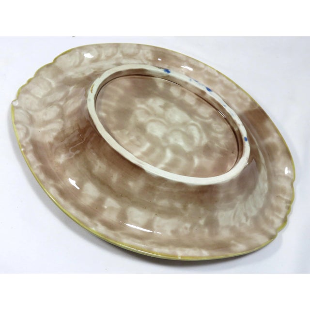 Late 19th Century Antique Majolica Motto Bread Tray For Sale - Image 10 of 12