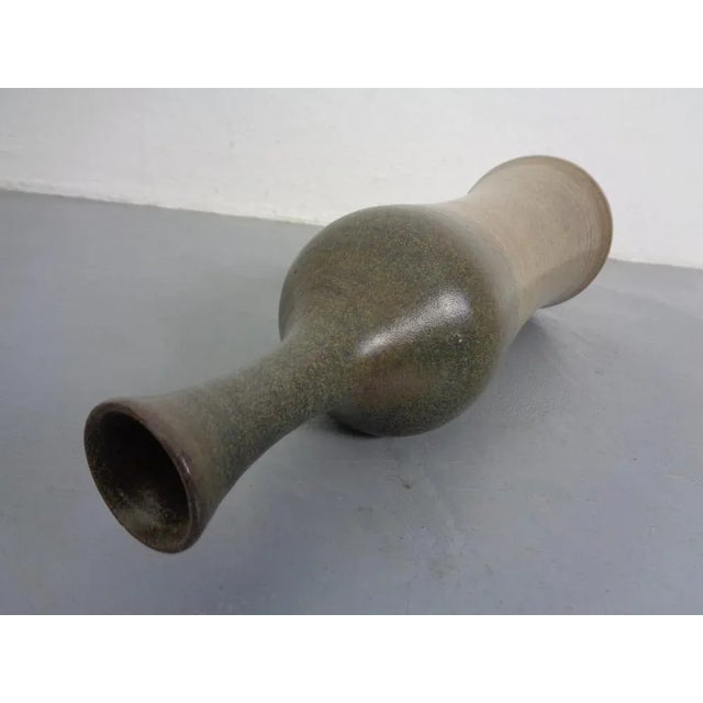 Beige French Studio Ceramic Vase from Vallauris, 1960s For Sale - Image 8 of 11