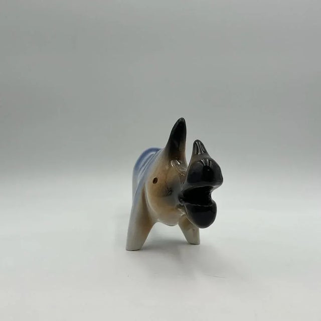 Blue Handmade Ceramic Rhinoceros Sculpture by Roberto Rigon, 1970s For Sale - Image 8 of 11