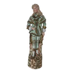 Vintage Large Ceramic Handpainted Figurine Renaissance Style