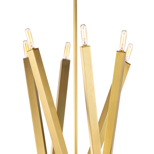Regina Andrew Viper Chandelier in Natural Brass For Sale - Image 4 of 7