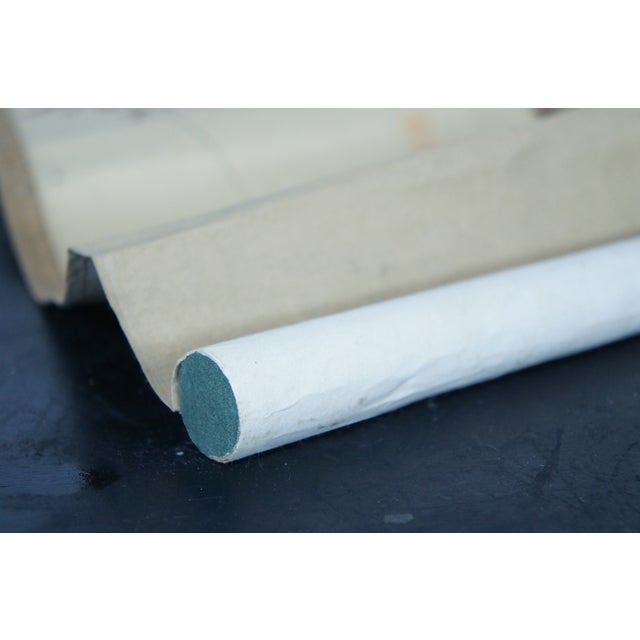 Early 20th Century Antique Japanese Cherry Blossom Watercolor Silk Scroll Painting For Sale - Image 11 of 12