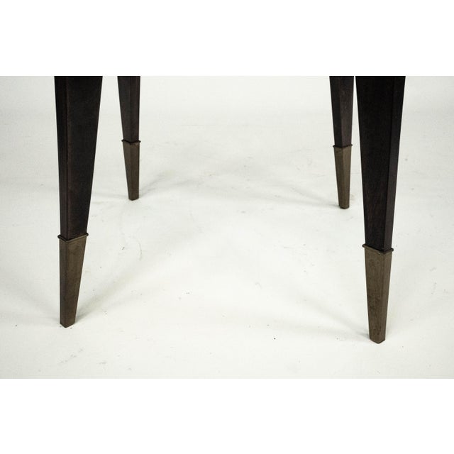Black Mid-Century Modern Round Coffee Table by Paolo Buffa, 1950s For Sale - Image 8 of 17
