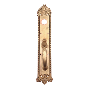 Antique Victorian 17.75 In. Brass Entry Door Handle Pull