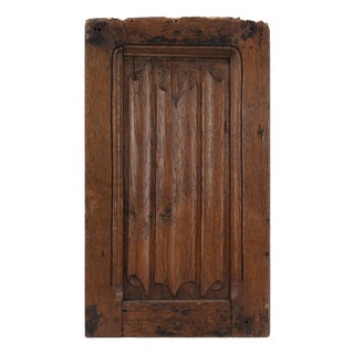 16th Century Gothic Carved Oak Relief Panel, France For Sale