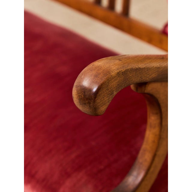 Gothic Antique Harp Back Settee For Sale - Image 3 of 12