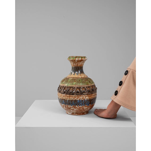French Provincial 20th Century European Ceramic Vase For Sale - Image 3 of 18