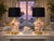 Offering a pair of vintage seashell table lamps, circa 1980s. These luxurious large and heavy vintage glass seashell lamps...