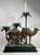 Vintage Orientalist Cold-Painted Bronze Figural Sculpture Candleholder. For Sale - Image 9 of 12