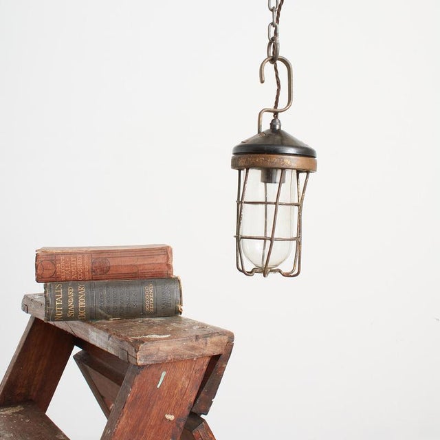 Antique Inspection Pendant Light, 1930s For Sale - Image 8 of 8