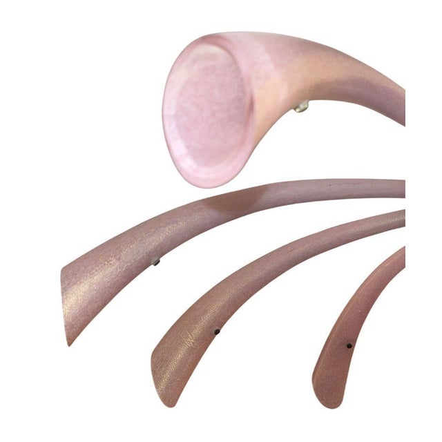 Glass 1950s Pair Barovier & Toso Murano Glass Fuochi D’Artificio “Fireworks” Chandeliers For Sale - Image 7 of 10