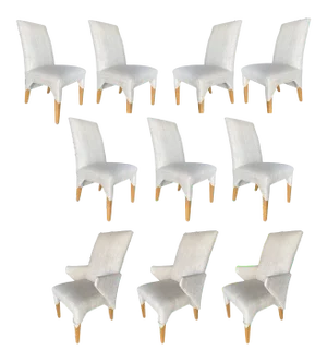 1980s Vintage Post Modern Dining Chairs - Set of 10