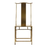 Image of Goerge Side Chair in Gold For Sale