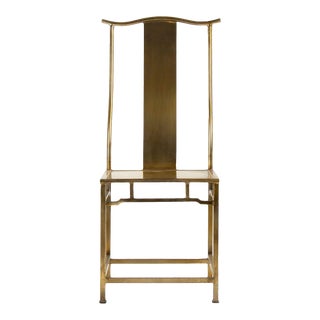 Goerge Side Chair in Gold For Sale
