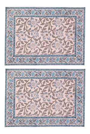 Naaz Dusty Pink Placemats - a Pair