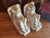 1930s Vintage Art Deco Ceramic Pierrot Bookends by Octave Larrieu, 1930s, Set of 2 For Sale - Image 5 of 14