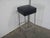 Black Leatherette Stool, 1970s, in Good conditions. Designed 1970 to 1979