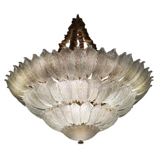 Venetian Murano Ceiling Light For Sale