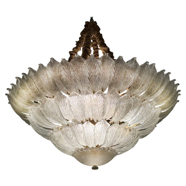 Venetian Murano Ceiling Light For Sale