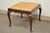 Brown Antique Schmieg & Kotzian Mahogany Wood Queen Anne Square Stool Bench Ottoman For Sale - Image 8 of 11