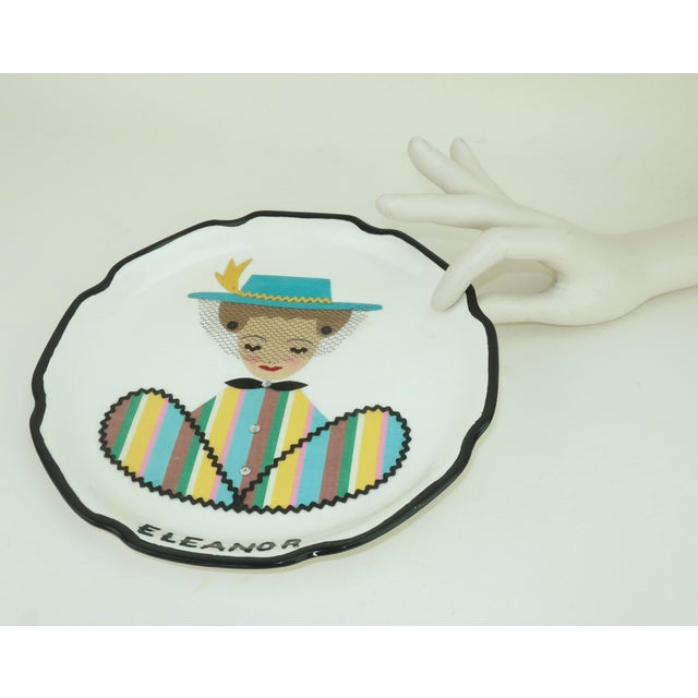 1950's Gibson Girls & Guy Decorative Plates, Set of 4 For Sale - Image 9 of 9