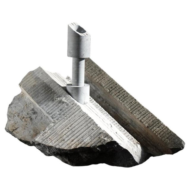 Beige Architectural Remnant Bluestone Abra Candleholder by Studio Do For Sale - Image 8 of 8