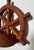 Wood Vintage Nautical/Coastal Solid Wood Ship Wheel Wall Shelves, a Pair For Sale - Image 7 of 9