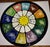 Cool ceramic plate glazed with the Zodiac / Astrological signs and symbols. So colorful and fun!