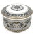 Elevate your vanity, desk, or display cabinet with this striking vintage porcelain covered box from the celebrated...