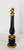 Mid-Century French Black Glass and Brass Table Lamp, 1960s For Sale - Image 3 of 11