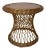 Rattan and Wood Side Table, 1960s For Sale