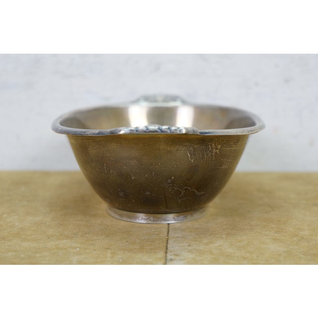 Metal Antique Art Deco Reed & Barton Sterling Silver Centerpiece Bowl X425 292g 11" For Sale - Image 7 of 12