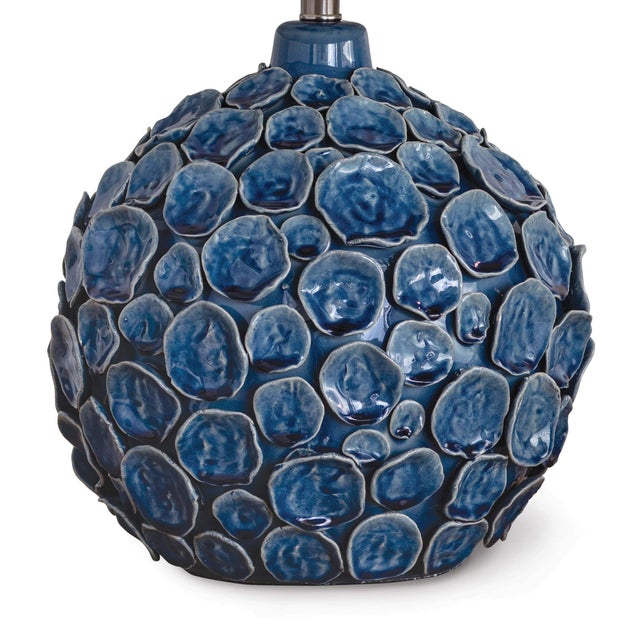 Regina Andrew Lucia Ceramic Table Lamp in Blue For Sale - Image 4 of 7
